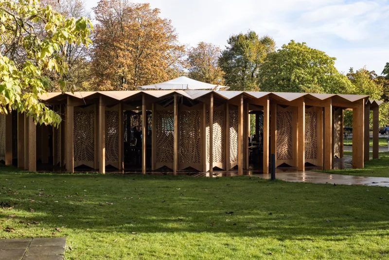 Lina Ghotmeh · Serpentine Pavilion, À table