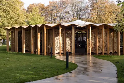 Lina Ghotmeh · Serpentine Pavilion, À table