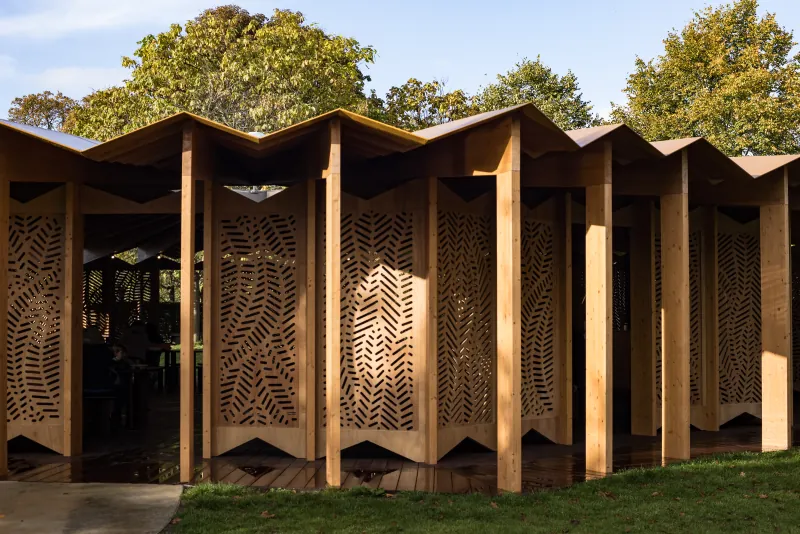 Lina Ghotmeh · Serpentine Pavilion, À table