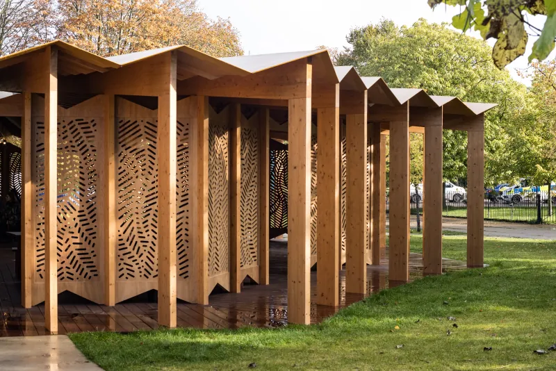 Lina Ghotmeh · Serpentine Pavilion, À table