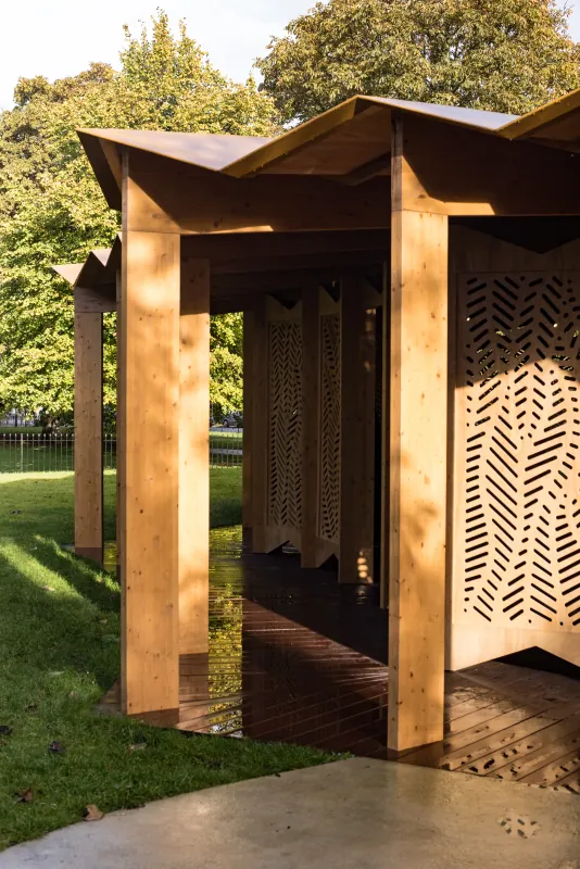 Lina Ghotmeh · Serpentine Pavilion, À table
