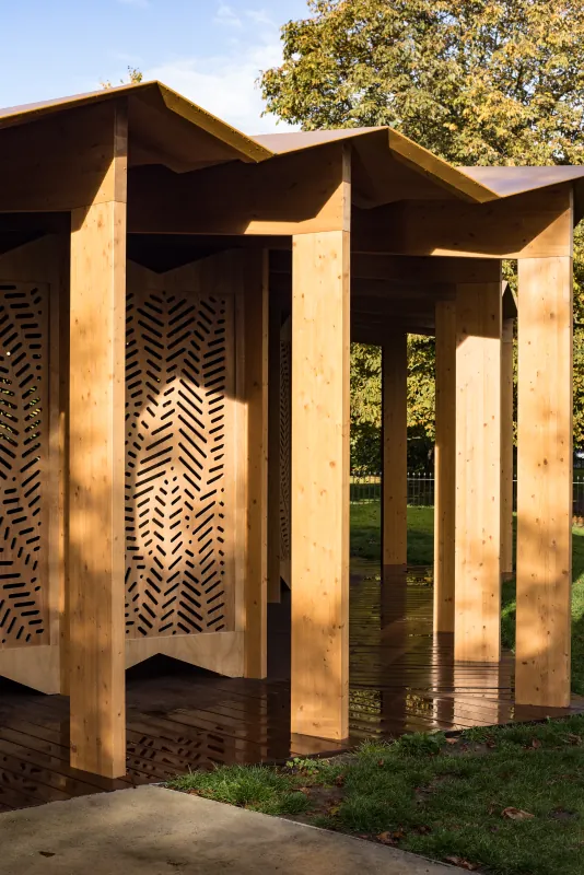 Lina Ghotmeh · Serpentine Pavilion, À table