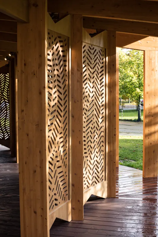 Lina Ghotmeh · Serpentine Pavilion, À table